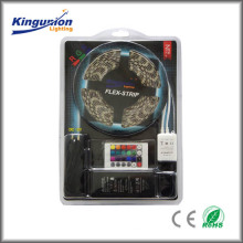 KINGUNION LED low voltage strip blister set 5050 60D RGB adapt Euro type plug controller